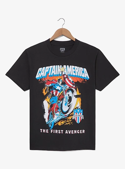 Marvel Captain America Motorcycle T-Shirt - BoxLunch Exclusive