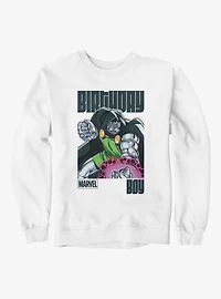 Marvel Comics Retro Dr Doom Reach Birthday Boy Sweatshirt