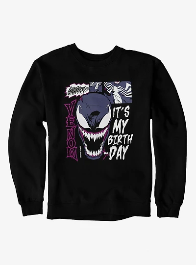 Marvel Spider-Man Venom It's My Birthday Sweatshirt
