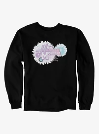 Disney Hannah Montana Big Flowers Logo Sweatshirt
