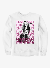 Disney Hannah Montana Silhouette Name Stack Sweatshirt