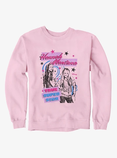 Disney Hannah Montana True Super Star Outlined With Swirls Sweatshirt