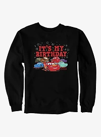Disney Pixar Cars It's My Birthday Car Lot Group Sweatshirt