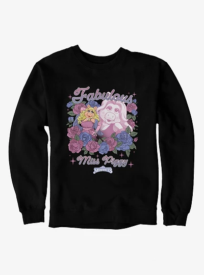 Disney The Muppets Fabulous Miss Piggy Flower Bouquet Sweatshirt