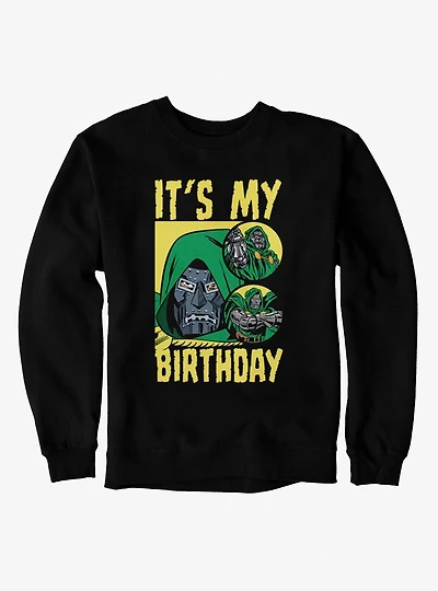 Marvel Comics Retro My Birthday No Smiles Doom Sweatshirt