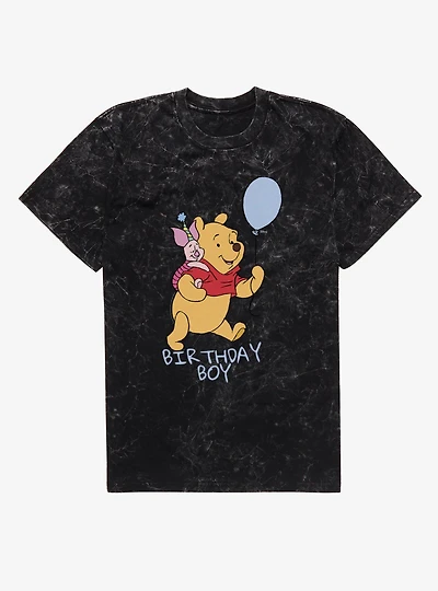 Disney Winnie The Pooh Piglet Birthday Boy Mineral Wash T-Shirt