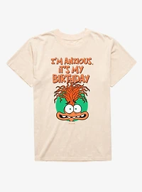 Disney Pixar Inside Out I'm Anxious It's My Birthday Mineral Wash T-Shirt