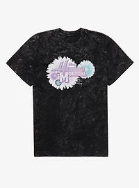 Disney Hannah Montana Big Flowers Logo Mineral Wash T-Shirt