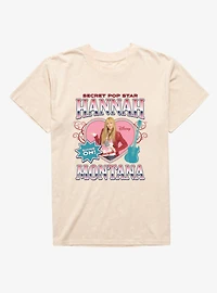 Disney Hannah Montana Secret Pop Heart Guitar Mineral Wash T-Shirt