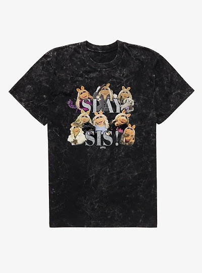 Disney The Muppets Slay Sis Miss Piggy Collage Mineral Wash T-Shirt