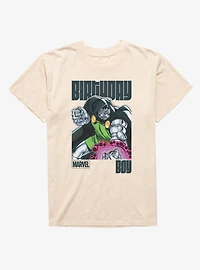 Marvel Comics Retro Dr Doom Reach Birthday Boy Mineral Wash T-Shirt