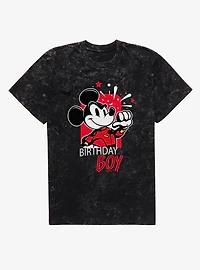 Disney Mickey Mouse Birthday Boy Racing Mineral Wash T-Shirt