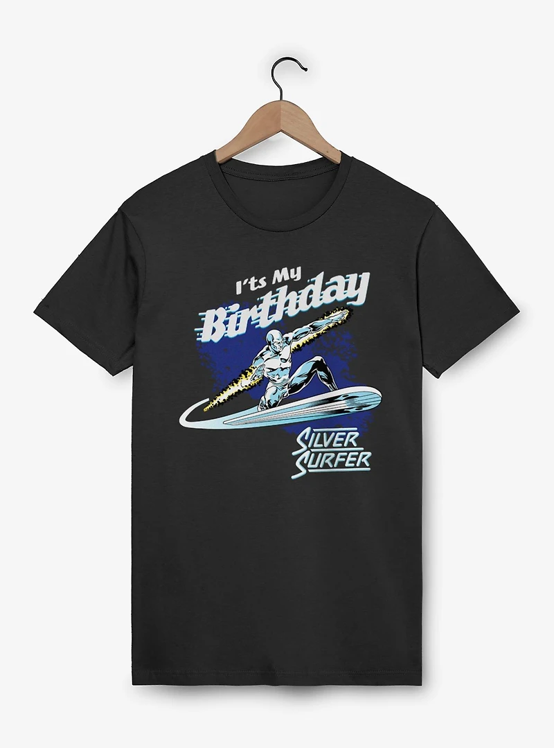 Marvel Comics Retro Its My Birthday Silver Surfer T-Shirt