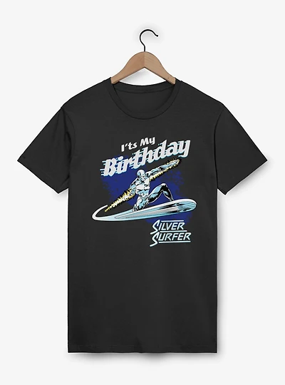 Marvel Comics Retro Its My Birthday Silver Surfer T-Shirt