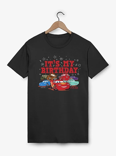 Disney Pixar Cars It's My Birthday Car Lot Group T-Shirt