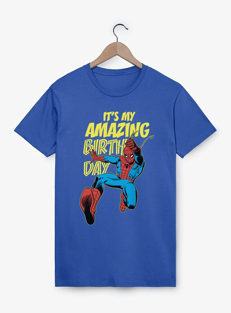 Marvel Comics Retro Spiderman It?s My Amazing Birthday T-Shirt