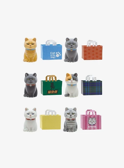 Cats in Bags Blind Box Flocked Figure