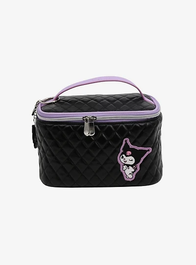 Kuromi Quilted Train Case