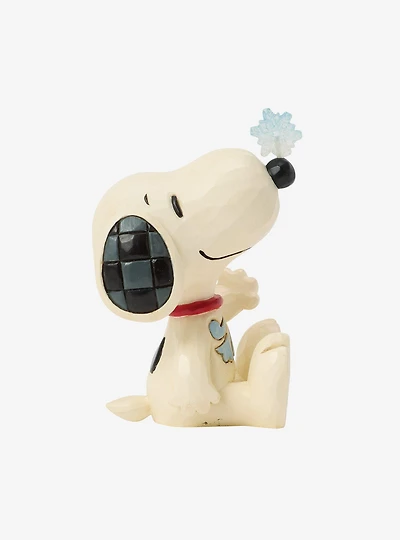 Jim Shore Peanuts Snoopy Snowflake on Nose Mini Figurine