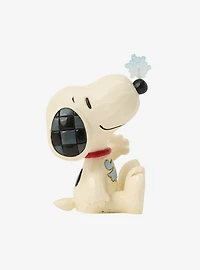 Jim Shore Peanuts Snoopy Snowflake on Nose Mini Figurine