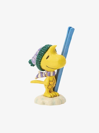 Jim Shore Peanuts Woodstock with Skis Mini Figurine