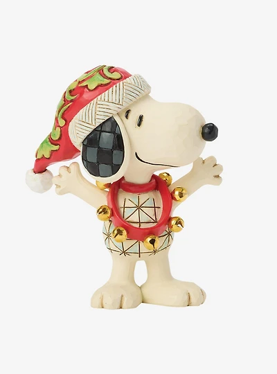 Jim Shore Peanuts Snoopy with Bells Mini Figurine