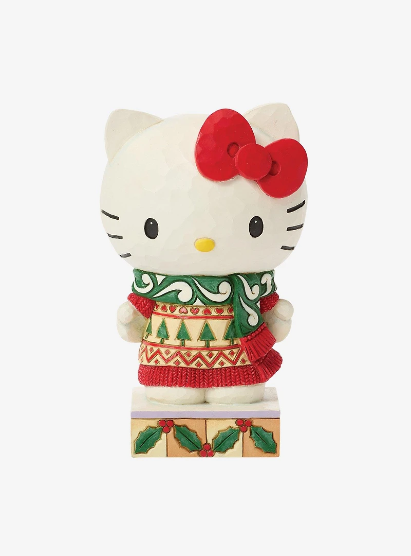 Jim Shore Sanrio Hello Kitty Knit Scarf Figurine