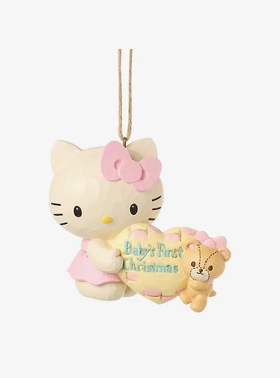 Jim Shore Sanrio Hello Kitty Baby's First Hanging Ornament