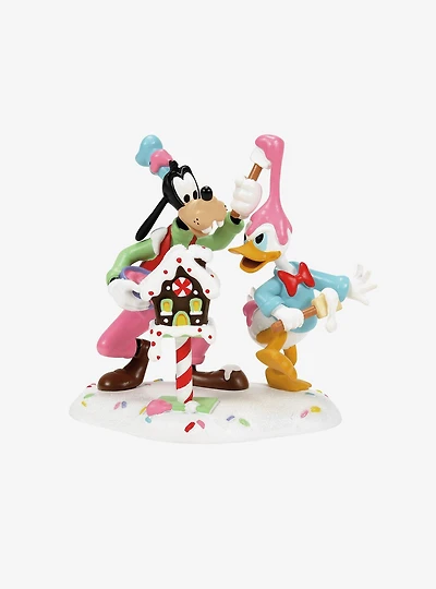 Department 56 Disney Village Goofy & Donald Make A Mess Figurine