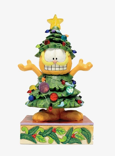 Jim Shore Garfield Garfield LED Dressed Christmas Figurine