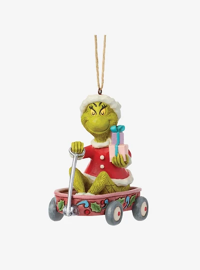 Jim Shore Grinch Grinch in Wagon Hanging Ornament