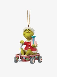 Jim Shore Grinch Grinch in Wagon Hanging Ornament