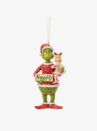 Jim Shore Grinch Grinch and Cindy Lou with Sign Hanging Ornament