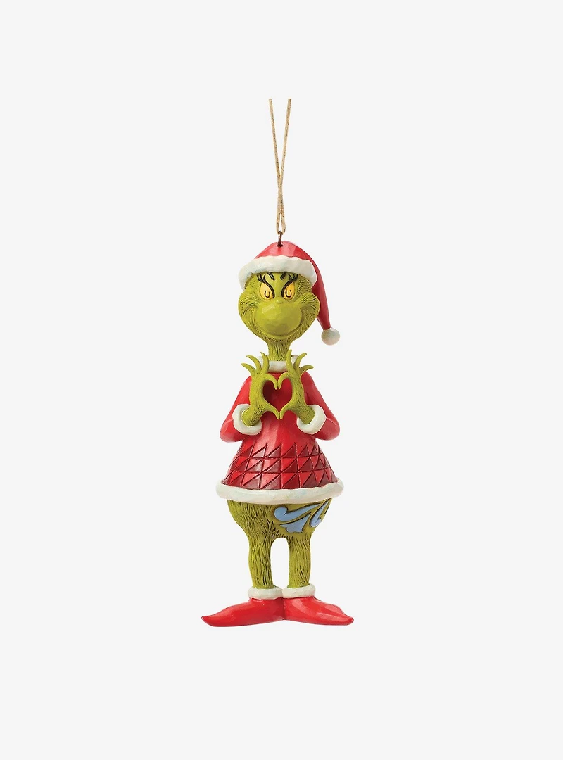 Jim Shore Grinch Grinch with Heart Hands Hanging Ornament