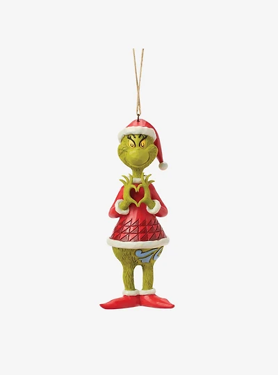 Jim Shore Grinch Grinch with Heart Hands Hanging Ornament
