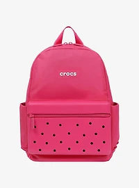 Crocs Lightweight Backpack With Molded Front Storage Pocket Berry Pink