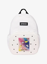 Crocs Backpack with EVA Front Pocket White