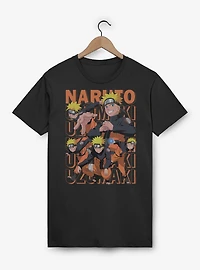 Naruto Shippuden Pose Collage Uzumaki Repeat T-Shirt