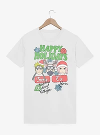 Naruto Shippuden Happy Holidays From Hidden Leaf Village To You T-Shirt