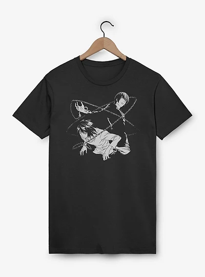Death Note Light And L Chains T-Shirt