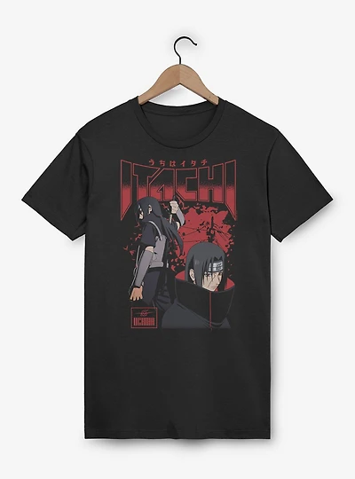 Naruto Shippuden Itachi Uchiha Collage Splatter T-Shirt