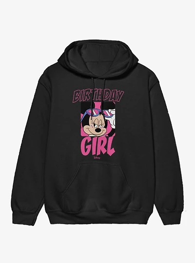 Disney Minnie Mouse Birthday Sunglasses Girl Hoodie