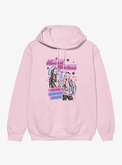 Disney Hannah Montana True Super Star Outlined With Swirls Hoodie