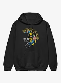 Marvel Comics Retro Wolverine Birthday Bub It's My Hoodie