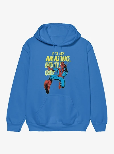 Marvel Comics Retro Spiderman It?s My Amazing Birthday Hoodie