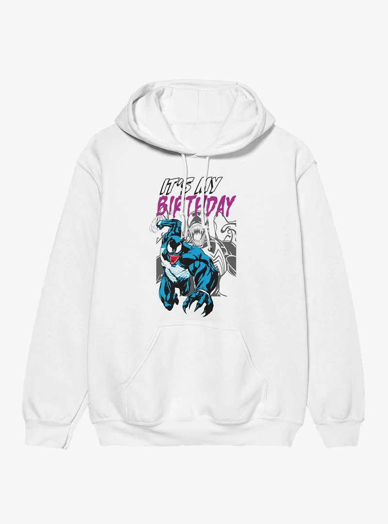 Marvel Comics Retro Venom Its My Birthday Hoodie