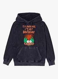 Disney Pixar Inside Out I'm Anxious It's My Birthday Vintage Mineral Washed Hoodie