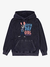 Disney Pixar Zootopia Birthday Officer Hopps Vintage Mineral Washed Hoodie