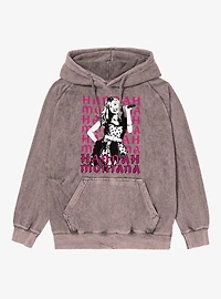 Disney Hannah Montana Silhouette Name Stack Vintage Mineral Washed Hoodie
