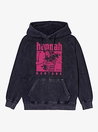 Disney Hannah Montana Singing Pink Square Vintage Mineral Washed Hoodie